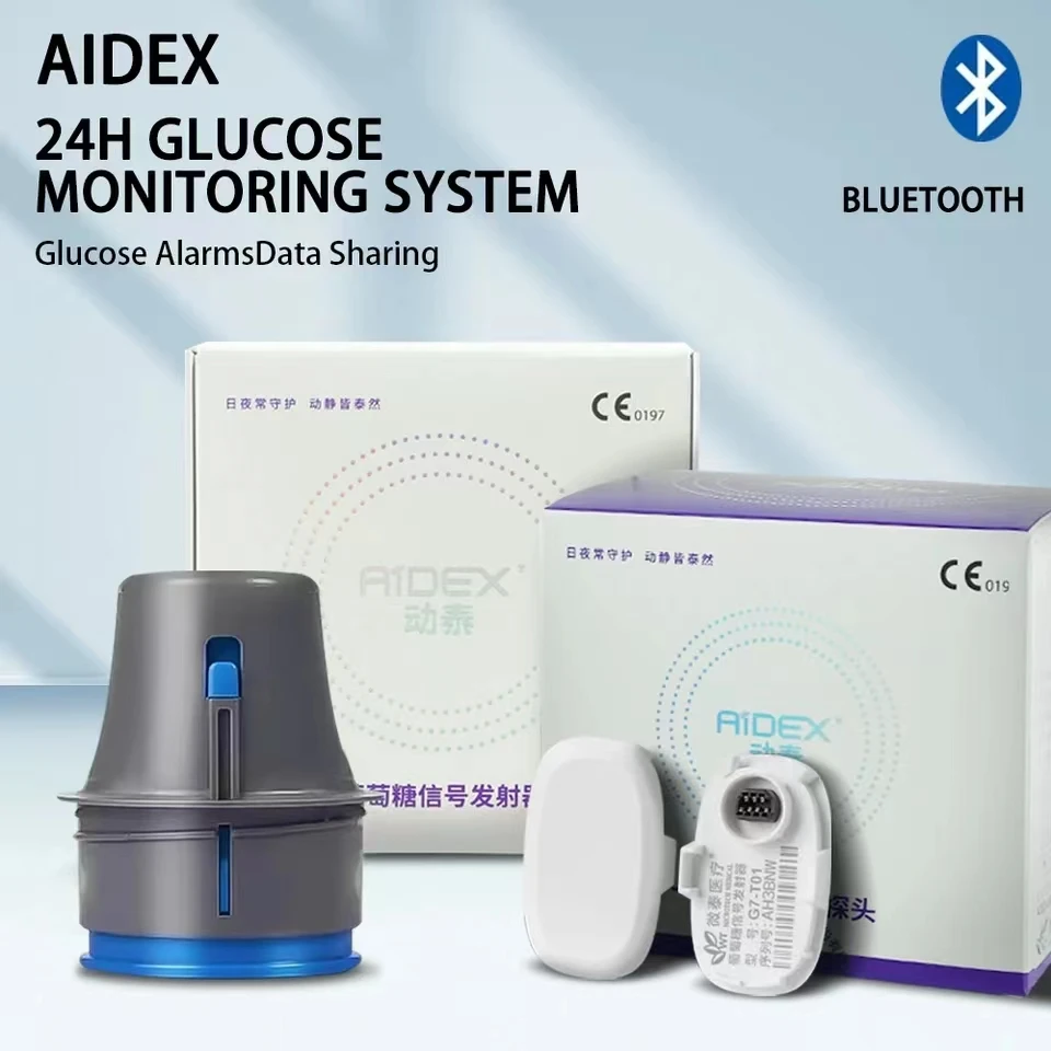 Aidex Dynamic Blood Glucose Meter 24h Real-time Freestyle Libre Prick-free Finger Sensor Sibionic Glucose Meter CGMS Monitoring