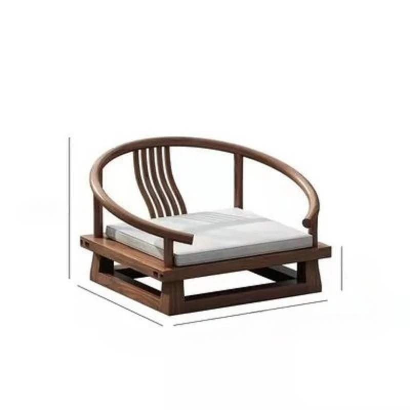 Tea table solid wood bay window desk balcony small tea table chair