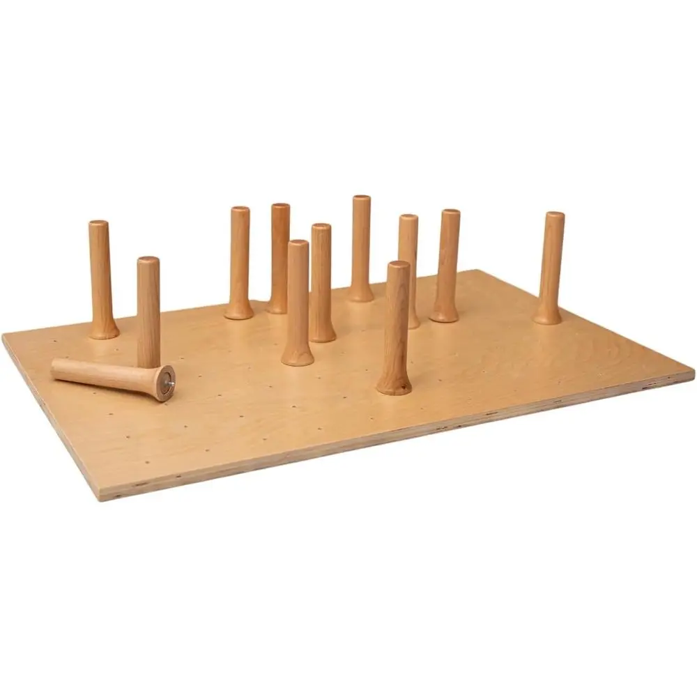 

Maple Wood Pegboard Organizer: Deep Inserts for Kitchen Cabinets - No Tools Required, USA-Made