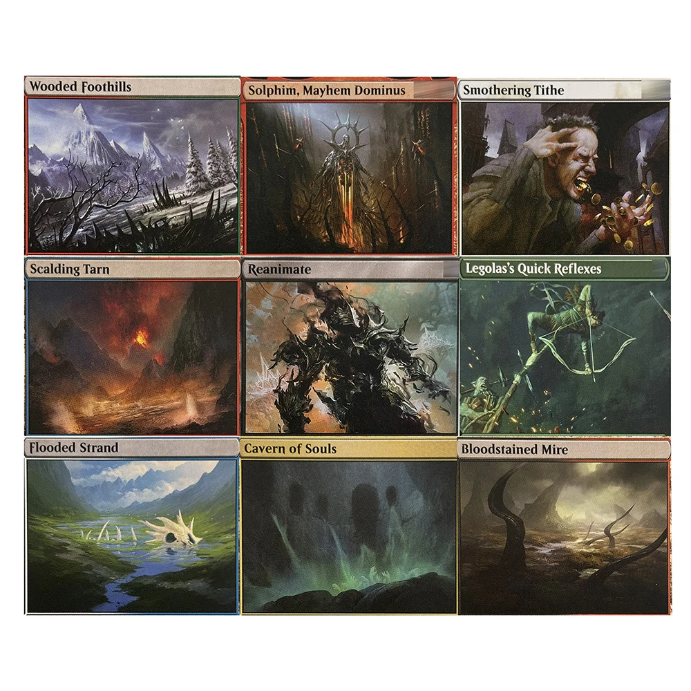 

Homemade Custom Cards Arid Mesa Wooded Foothills Homeward Path Vampiric Tutor Polluted Delta TCG Collectible Card Gifts