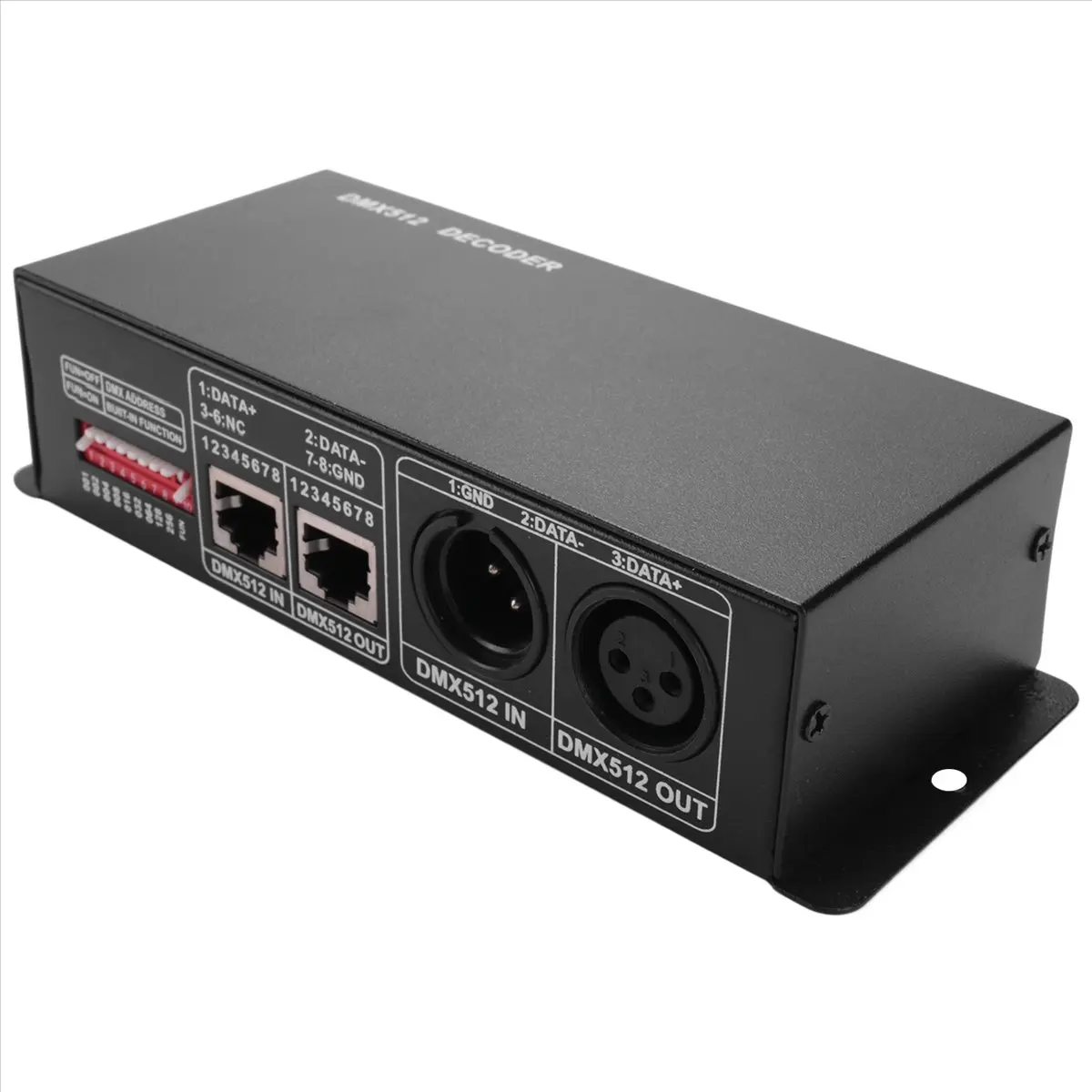 ABAN 3CH DC12-24V RGBW 512 Decoder LED Controller RGB LED DMX512 Decoder, DMX512-3CH