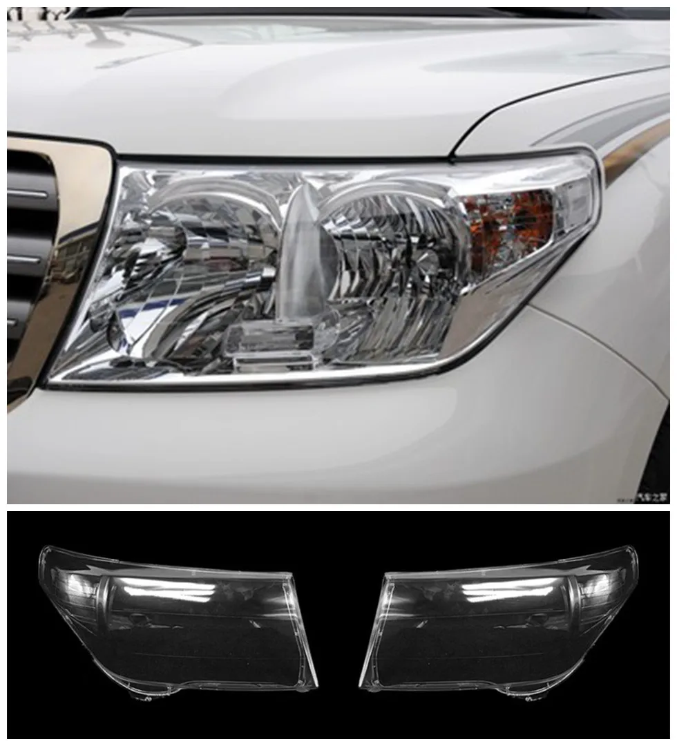 

Front headlight transparent lamp shell mask for Toyota 2007-2011 Land Cruiser plexiglass headlight lamp shell mask