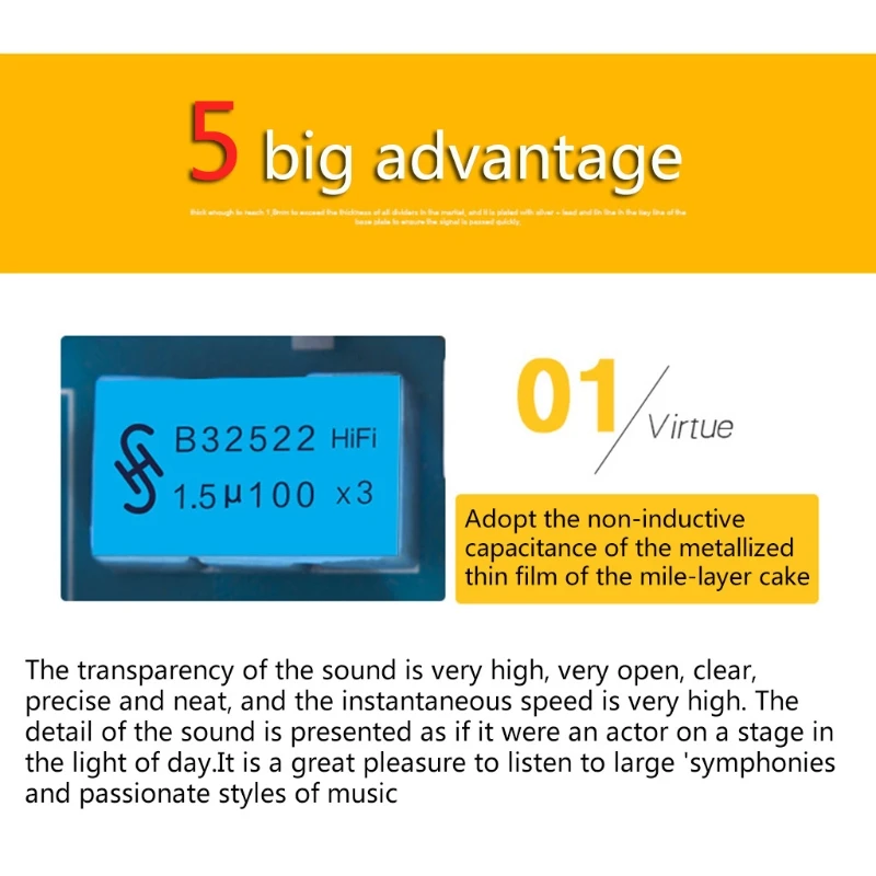 Divisor de frecuencia de altavoz HiFi de 3 vías actualizado, distribuidor de filtro cruzado de Audio Hi-Fi, filtro de altavoz de escenario Ktv DIY