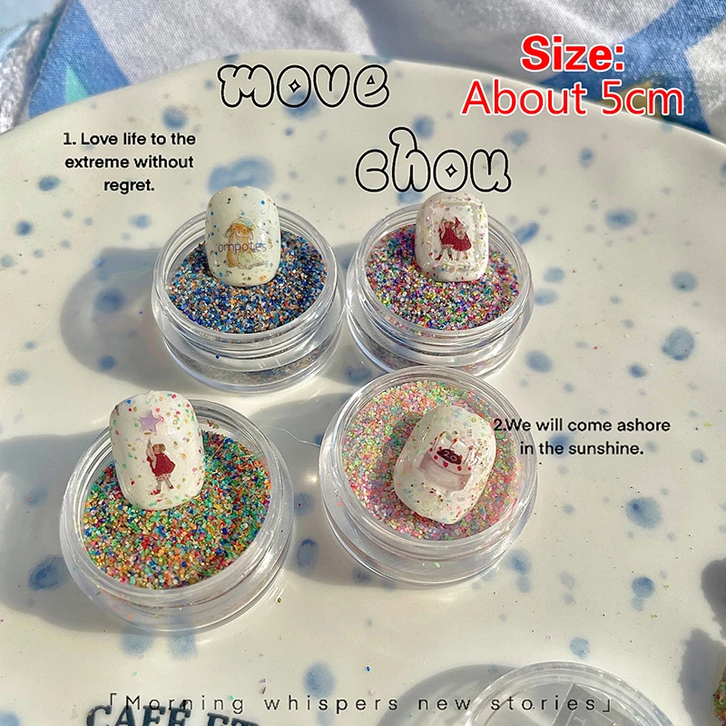 1PC Herfst Winter Kristalsuiker Poeder Wol Poeder Water Grond Steen Poeder Nagel Accessoires Glitter Voor Nagels