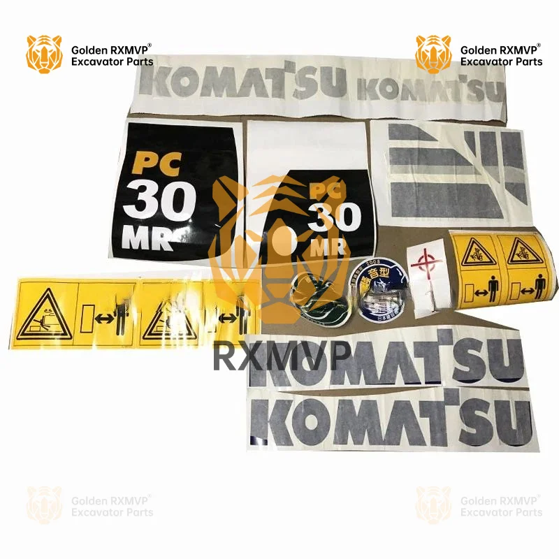 For Komatsu Pc30/50/55/75/128/228/338 Mr Us Uu Car Sticker Decal Decal Excavator Accessories