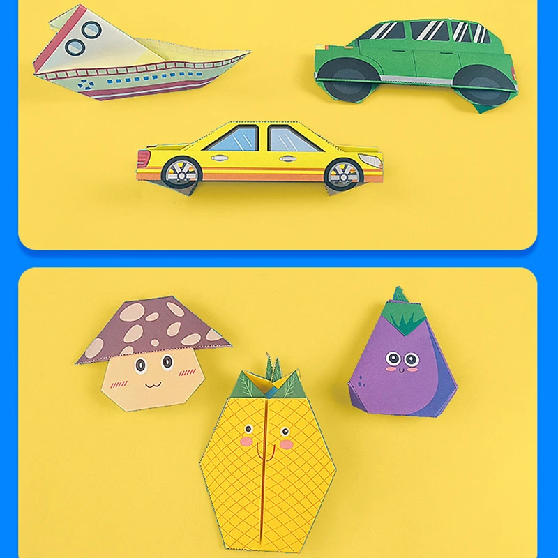 1 Juego de Kit de Origami tridimensional, libros guía artesanal, proyectos de arte artesanal, suministros para principiantes, niños y niñas