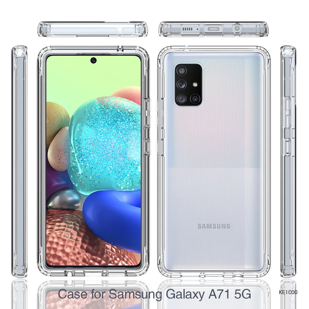 For Samsung Galaxy A10S A20 A21S A30 A30S A31 A50 A50S A51 A71 A 71 SM-A716F 5G Simplicity Anti-fall Gradient Silicone Shell