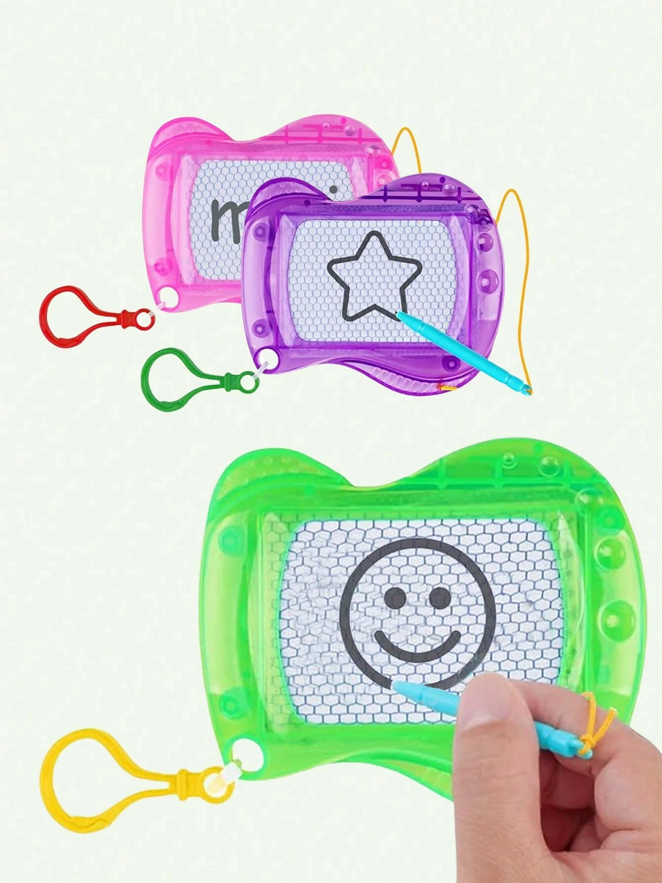 Mini Magnetic Drawing Board, Backpack & Key Chain Memo Pad, Erasable Doodle Sketch Writing Board, Birthday Party Favors & Gift