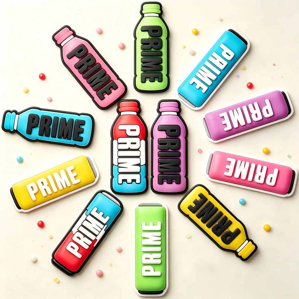 12Pcs Food and Drink Shoe Decoration Charms,Bottle Shoe Accessories Pins for Men Women Adults Party Favors Birthday Gifts