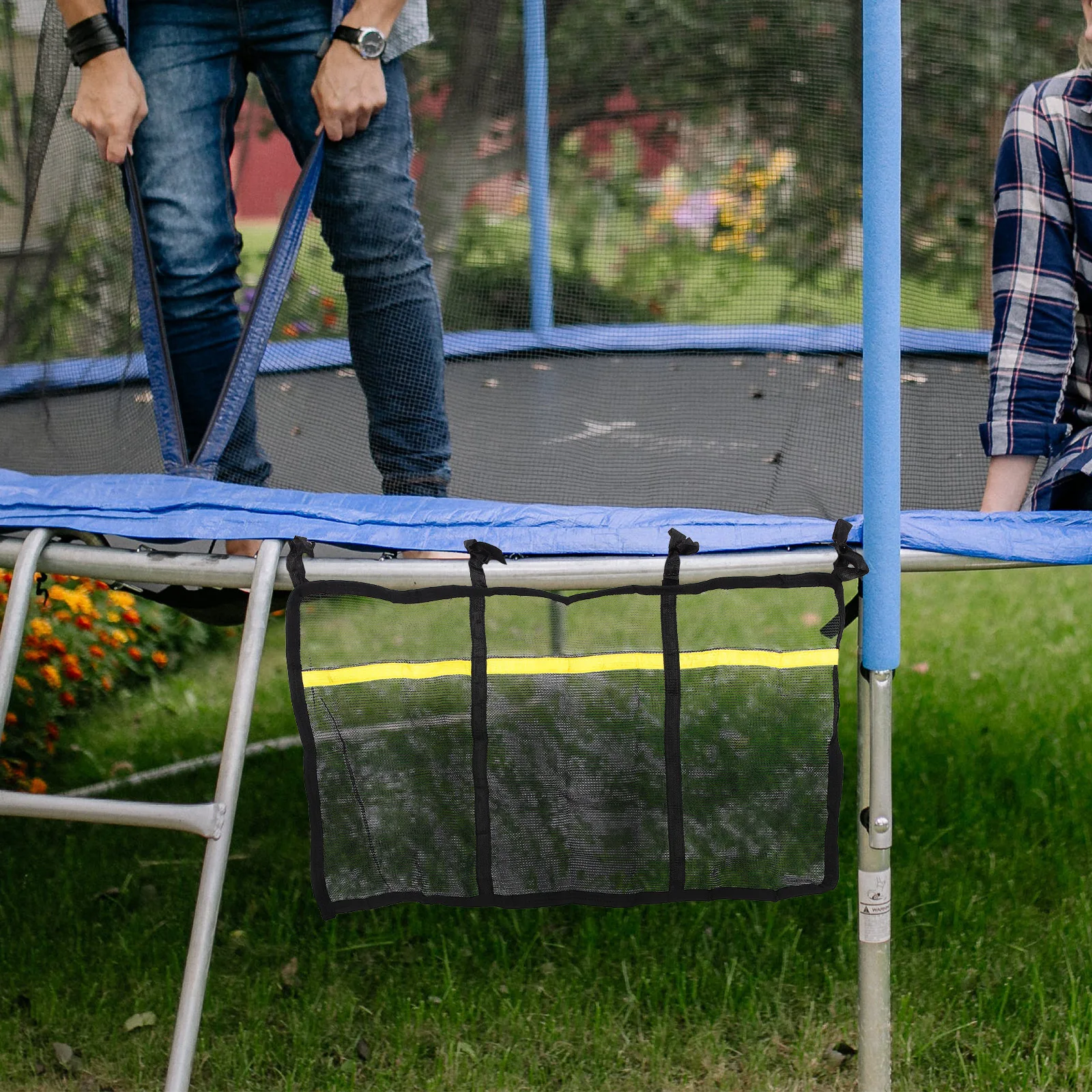 

Trampoline Shoe Storage Bag Breathable Mesh Organizer Foldable Lightweight Keeper Accessories Trampoline Shoes