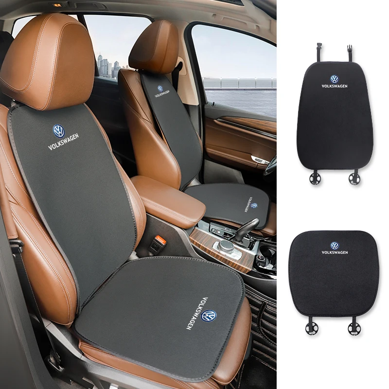 Car Seat Cover Flax Cushion Protector Mat Interior Accessories For Volkswagen Golf Tiguan GTI Sagitar Tayron Lavida T-ROC Bora