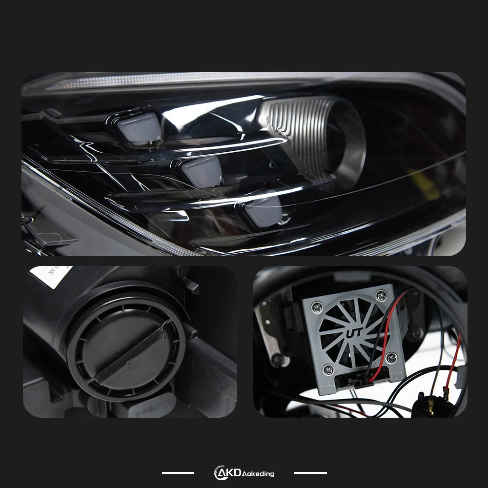 AKD Head Lamp for Benz W204 LED Headlight 2007-2011 Headlights c200 c260 c300 DRL Turn Signal High Beam Angel Eye Projector Lens