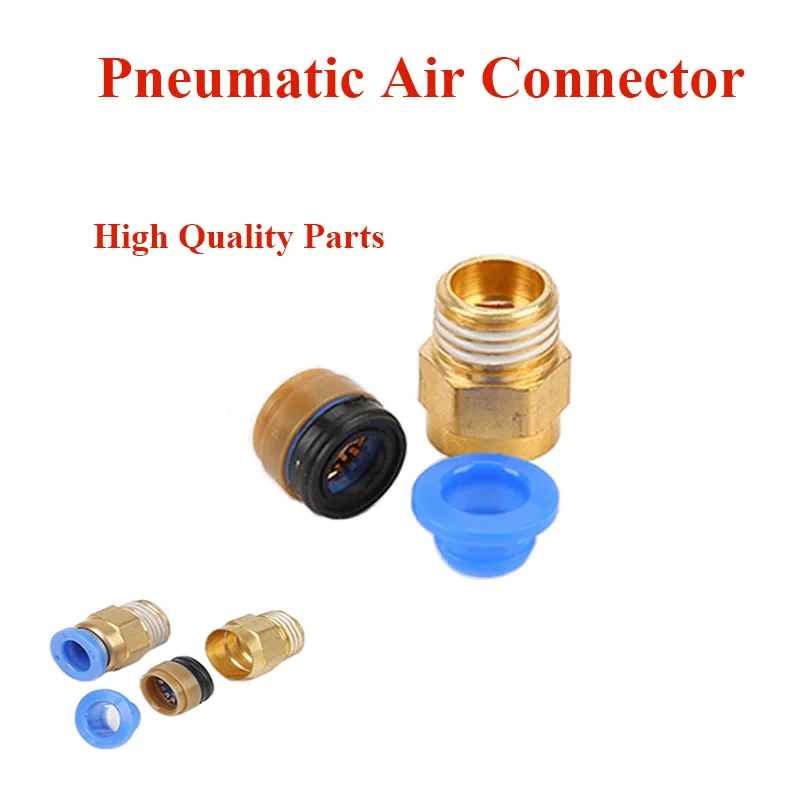

1/8 1/4 3/8 1/2 3/4 M5Pneumatic Air Connector Fitting Hose Fittings Pipe Quick Connectors Hose Connector Quick Couplings Thread
