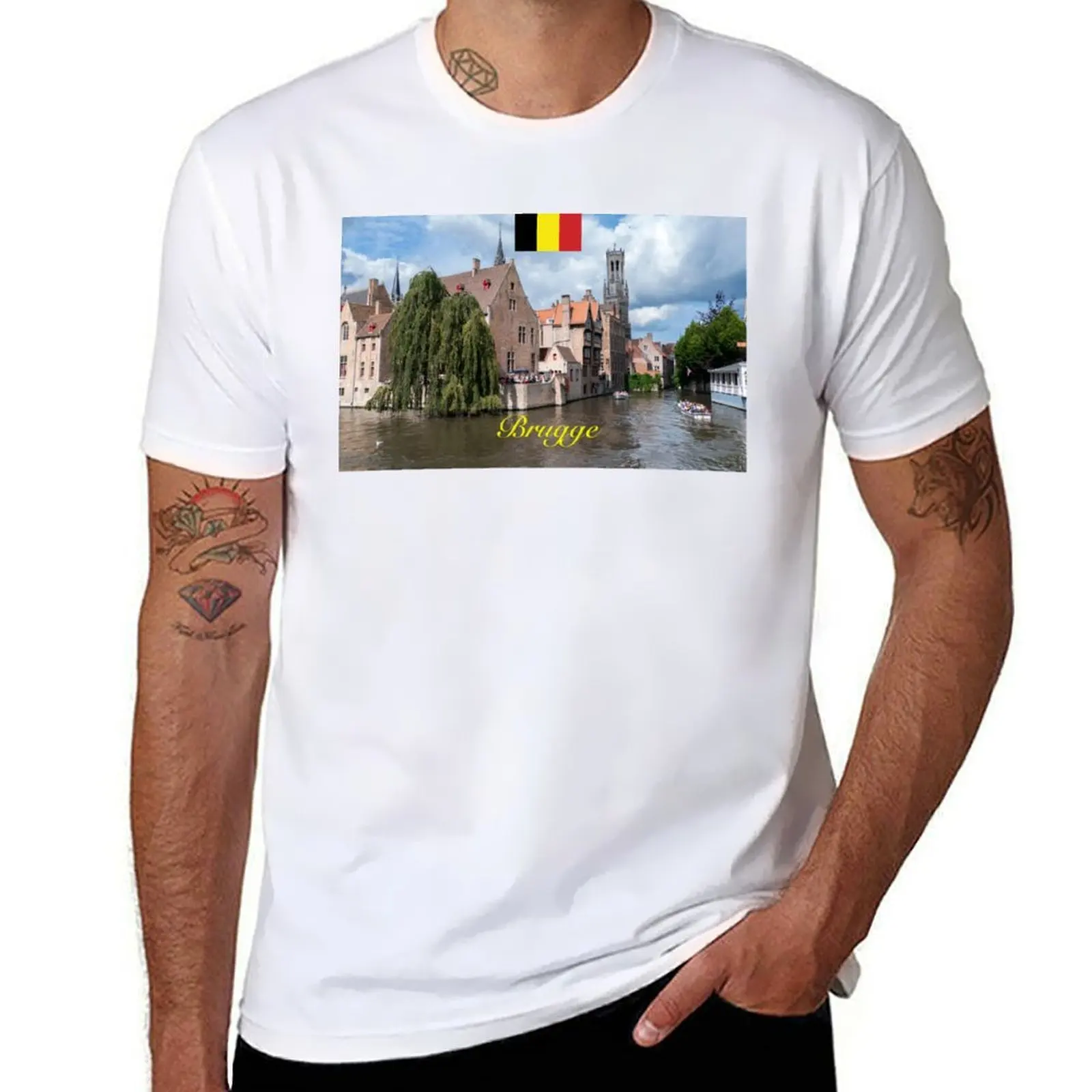 

Beautiful! Brugge / Bruges in Belgium - Professional Photo T-Shirt anime tshirt cotton tshirt 100% T-Shirt