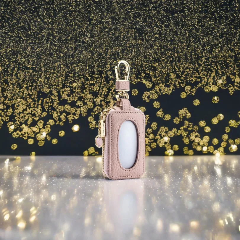 

New Style Women's Simple Car Key Bag Universal Key Bag Genuine Leather Car Key Bag Mini Key Storage Bag