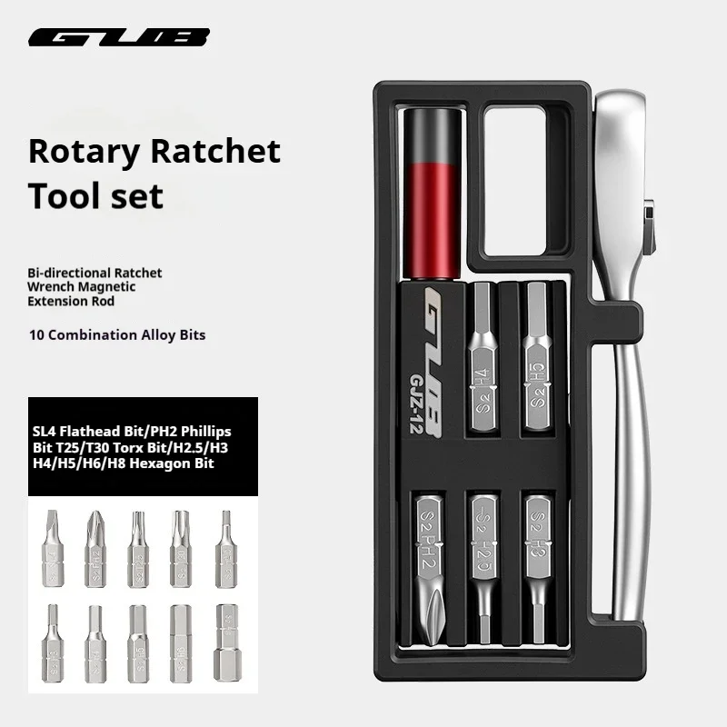 GUB Bike Screw Adjustment Ratchet Wrench Tool Set Mountain Road Bicycle Multifunction Repair Maintenance Kit Cycling Tools