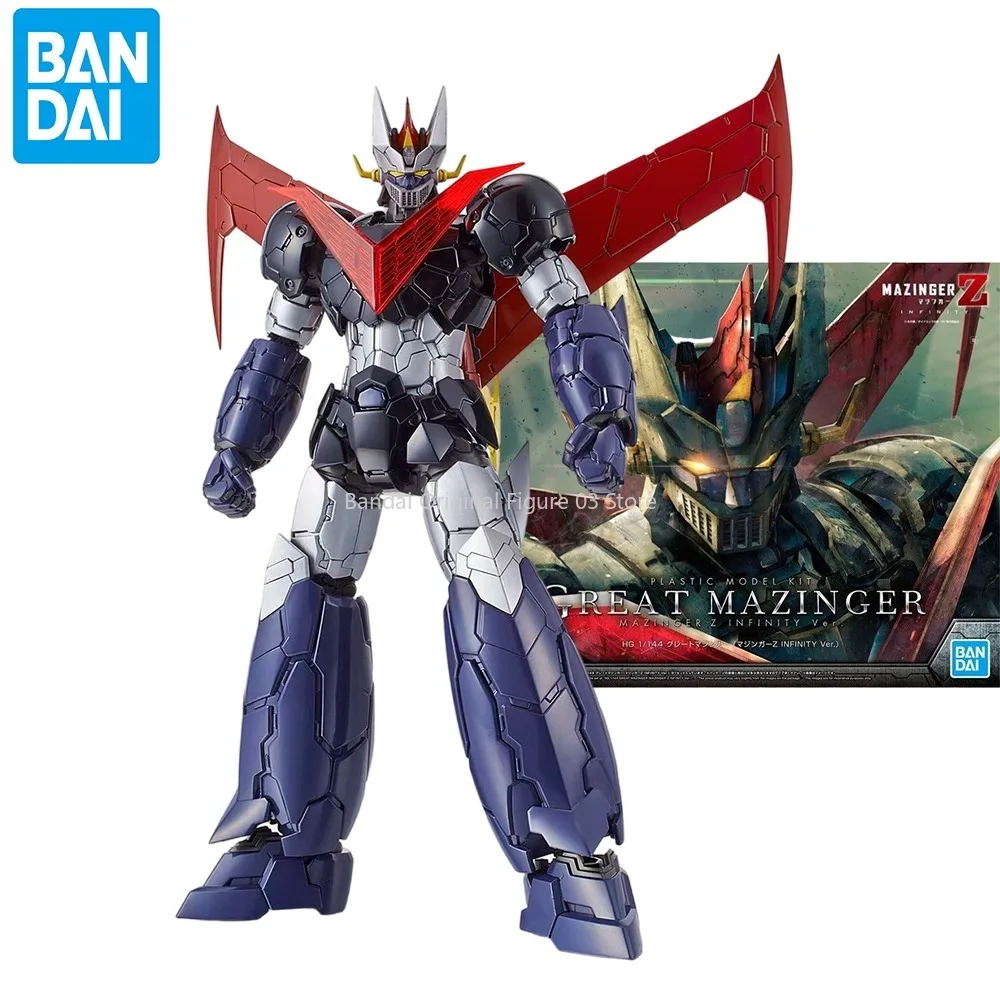 

Bandai Genuine HG 1/144 GREAT MAZINGER Z INFINITY Ver. Anime Action Figure Robot Collectible Assembly Model Toys Ornaments Gift