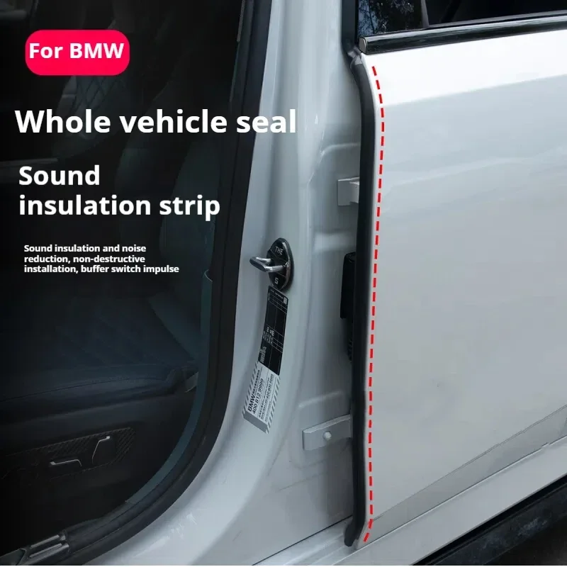 12PCS Post Seam Seal Strip For BMW 3 4 5 Series X1 X3 X4 X5 G30 F30 F34 F48 F39 G20 Car Soundproof Rubber Strip