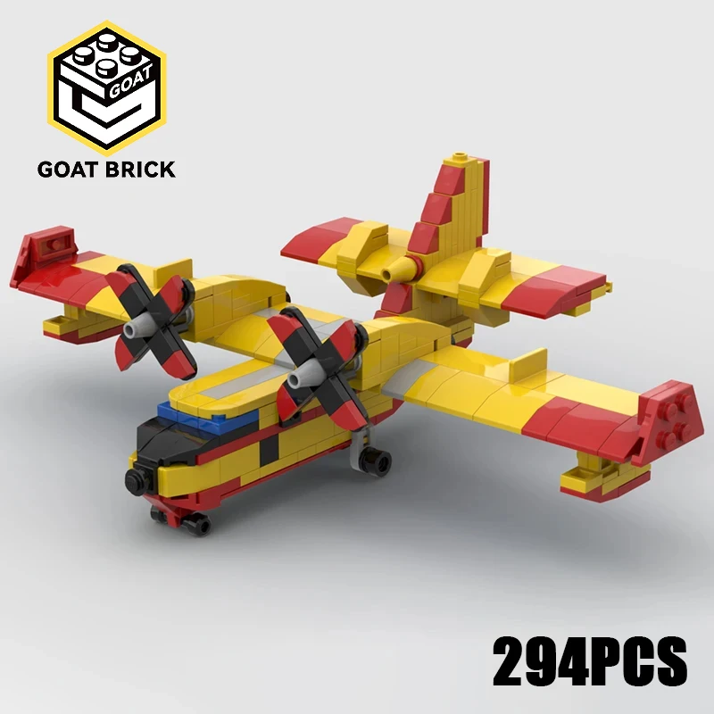

New Moc Building Blocks CANADAIR CL-415 "Super Scooper" Technology Modular Bricks Model Gifts Christmas Toys DIY Sets Assembly！