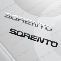 Metal Alloy For Sorento Letter Logo Stinger K3 K2 Niro Rio GT Line Car Trunk Fender Sticker Decoration Emblem Badge Accessories
