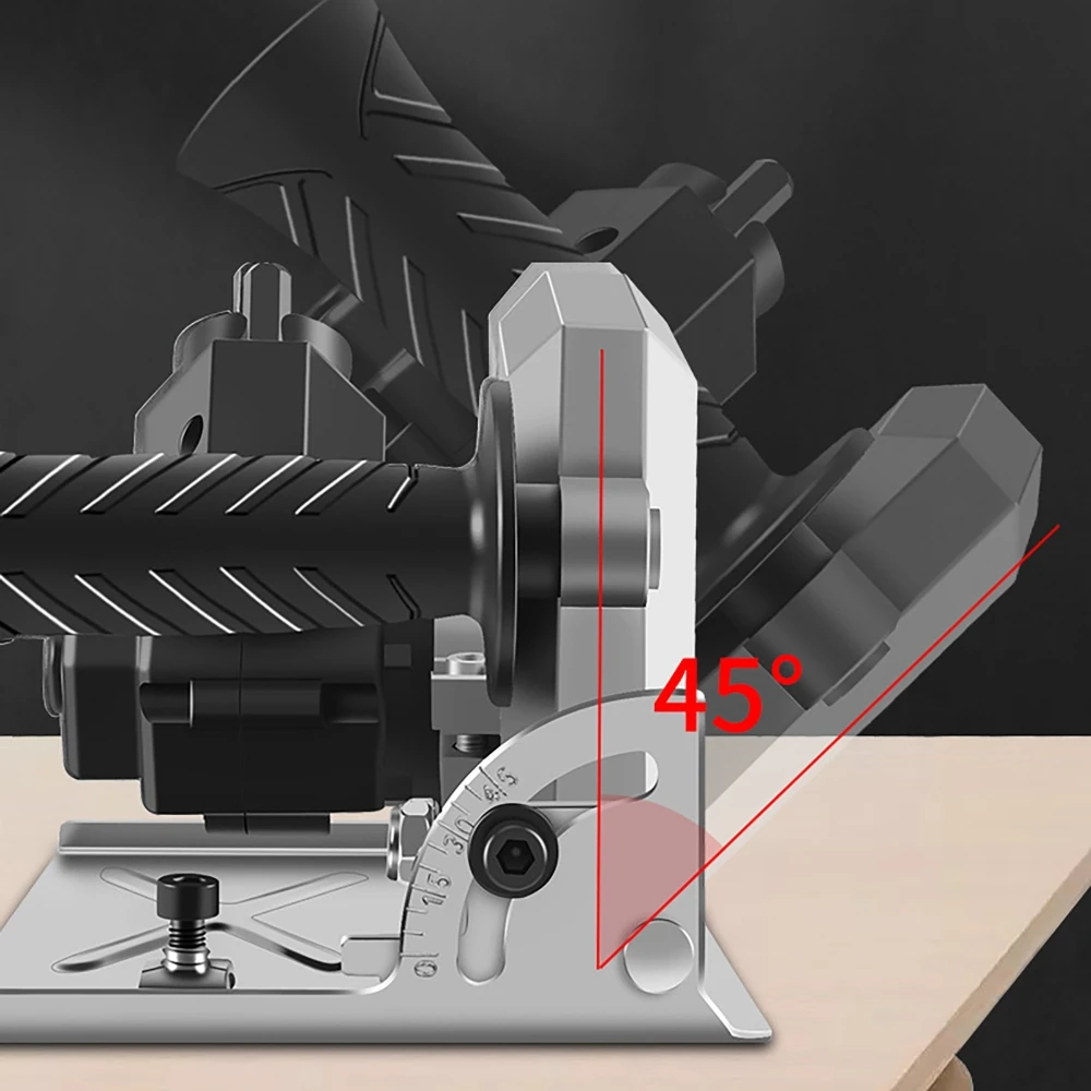 Electric Drill to Circular Saw Head Adapter Cutting Converter Woodworking Tool Table Saw Modified Attachment 30mm Cutting Depth