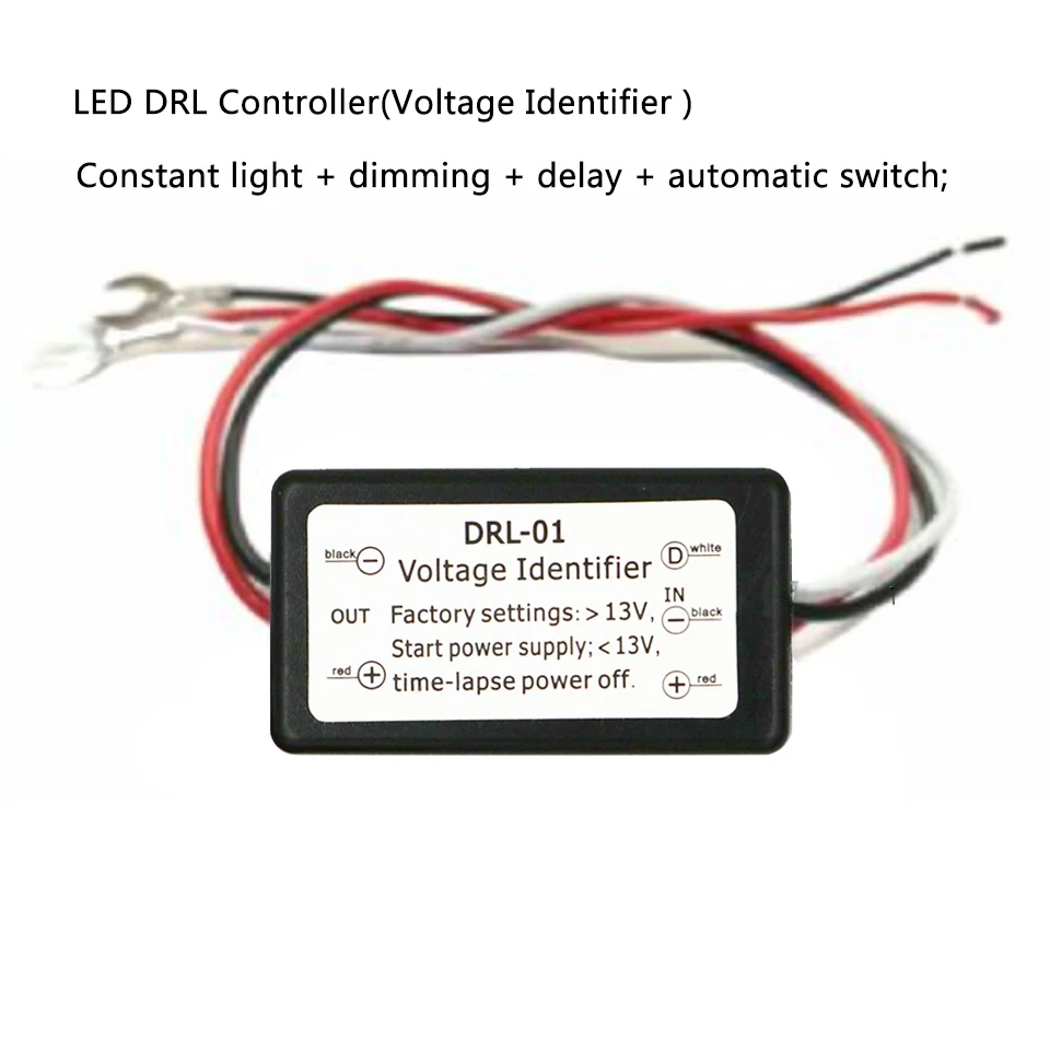 1Pcs DRL Controller Auto Car LED Daytime Running Light Relay Harness Dimmer Light On/Off 12-18V Fog Lamp Controller Accessories