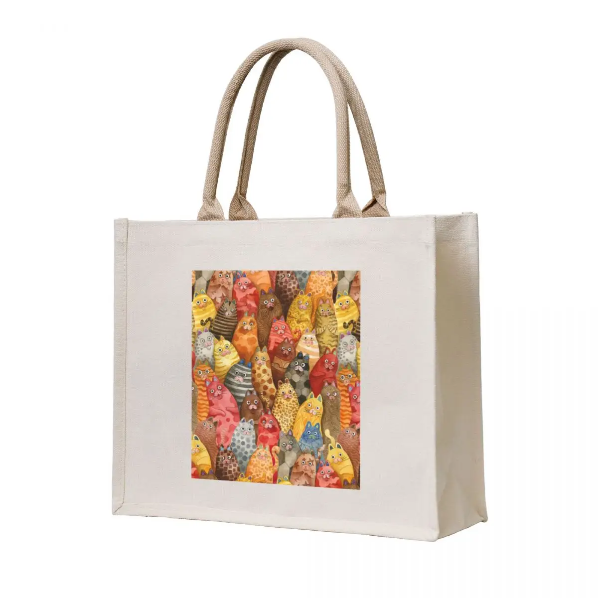 

CrazyCats Tote Bag female bag Canvas reusable shopping bag tote woman