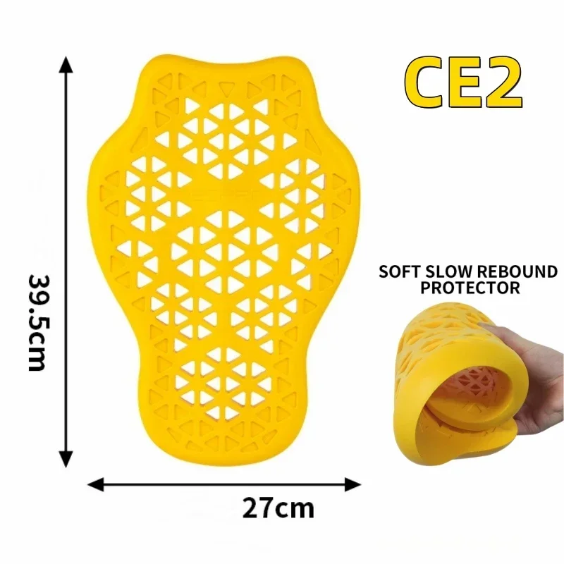 

CE2 Certified Men Motorcycle Armor Jacket Insert Back Protector Universal Anti-Shock Rider Back Spine Protective Pad Back Guard