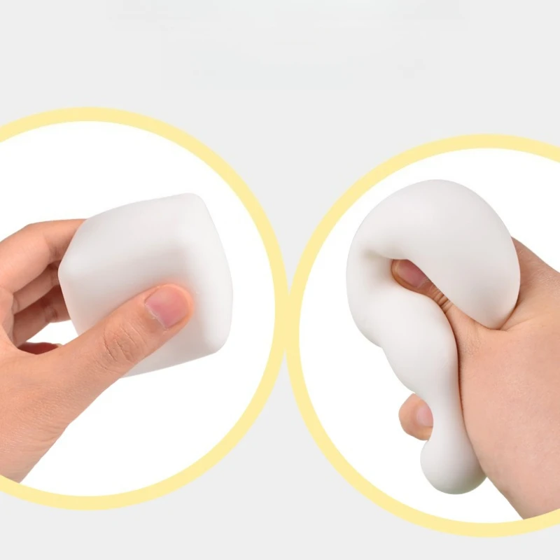 2 قطعة ألعاب الضغط ألعاب متململة الإجهاد مكعب للبالغين كرات الإجهاد القلق الإغاثة الحسية سحب تمتد الكرة اسفنجي اللعب #5