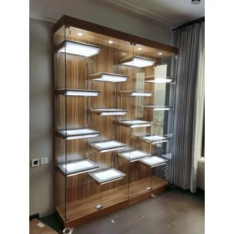 

Custom. Hand-Made Display Cabinet Glass Display Cabinet Small Household Model Luxury Wine Showing Stand Dustproof Display L