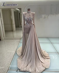 Dubai Muslim Evening Dresses For Women 2025 Vintage Long Sleeves Formal Ocasion Dresses Prom Dresses Robes De Soirée Customized