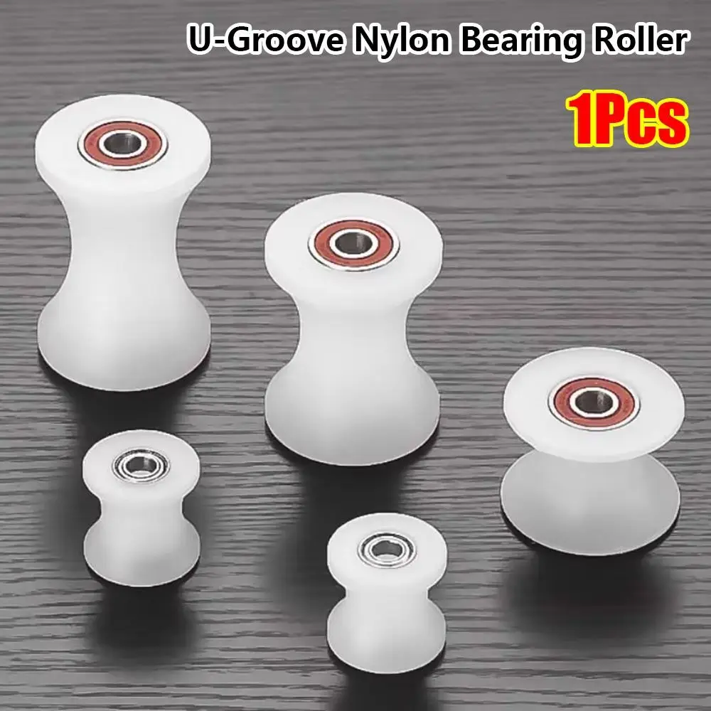 1Pcs Nylon U-Groove Bearing Roller Wear Resistant Low Friction Sliding Door Roller U-Groove High Temperature Resistant
