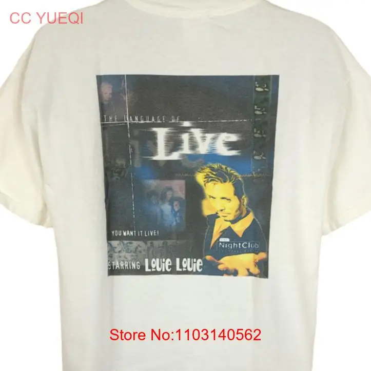 Louie Louie Cordero T Shirt Vintage 90s Live Night Club Las Vegas Hilton Size XL