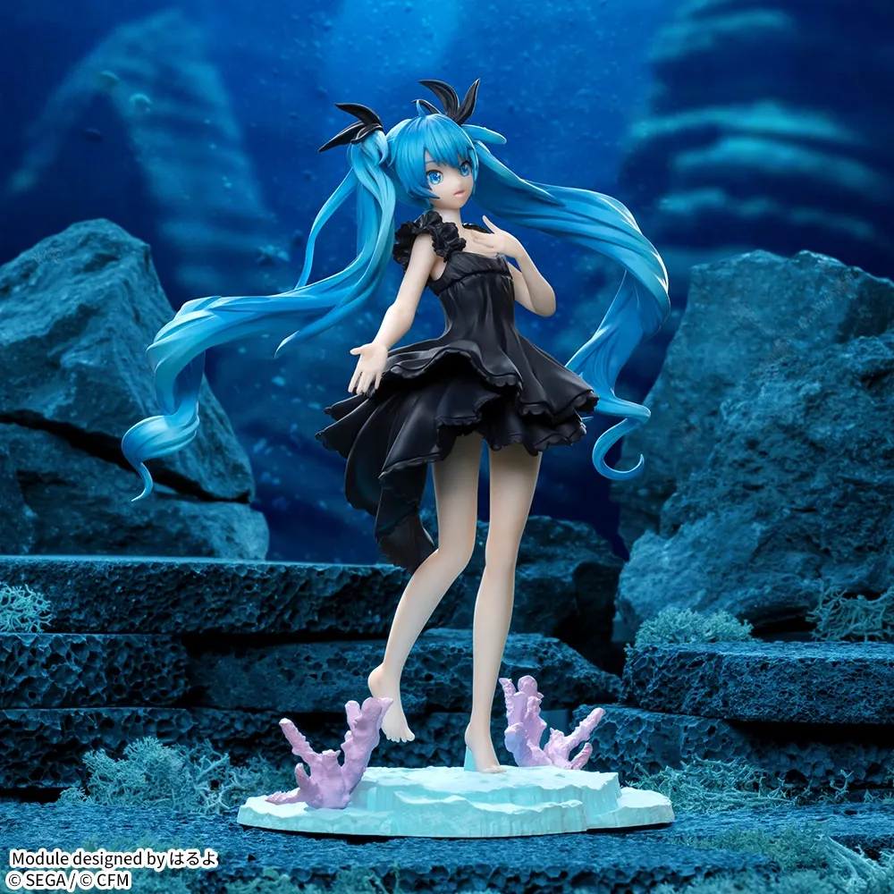 Original Sega Hatsune Miku Project Diva Mega 39's Luminasta Hatsune Miku-Deep Sea Girl 18Cm Collectible Toy Genuine In Stock