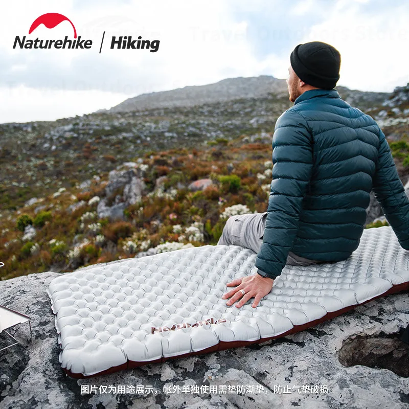 Naturehike R5.0 R5.8 Inflating Air Mat Inflatable Bed Mattress Camping Sleeping Pad Thermal Insulated Trekking Hiking Ultralight