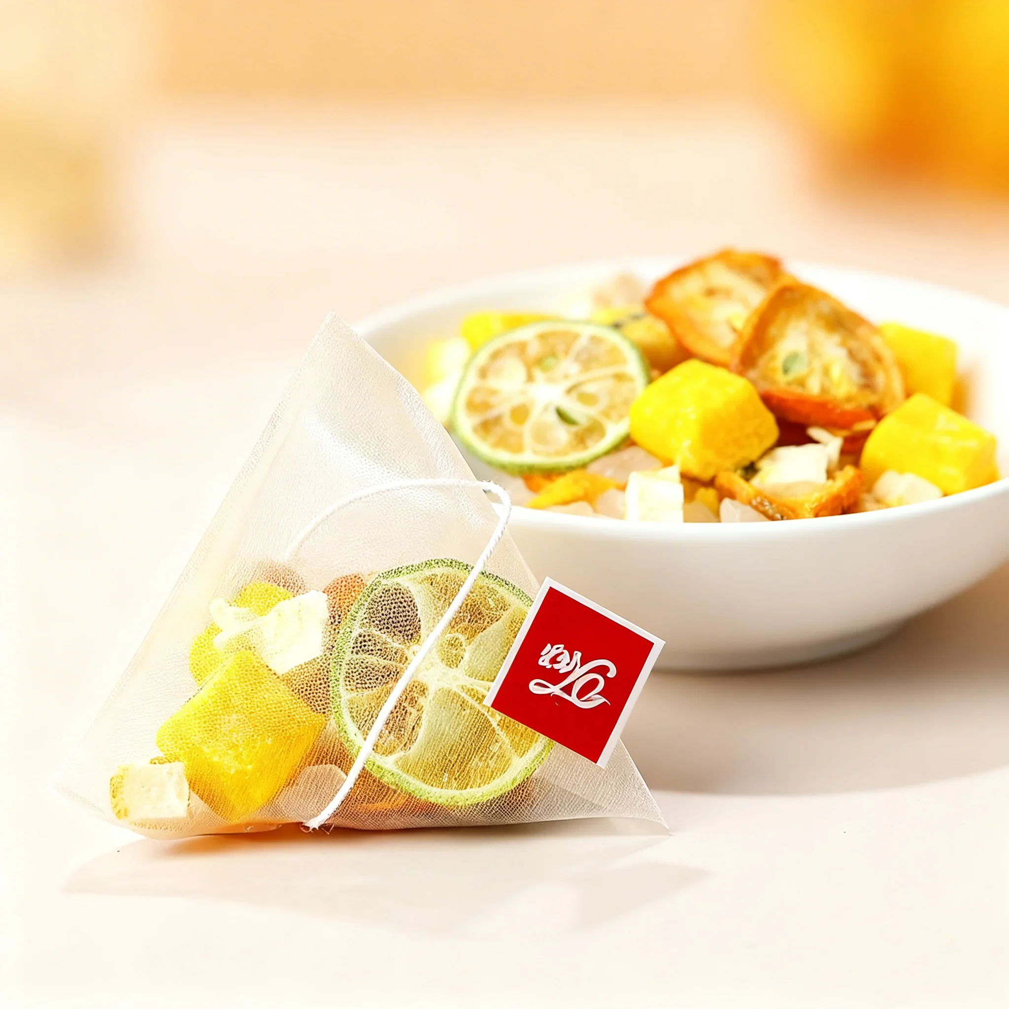 Té de Kumquat, Limón y Maracuyá, Té Herbal Frutal Orgánico, Bebida Refrescante Rica en Vitamina C, Antioxidante Natural, Bebida Saludable