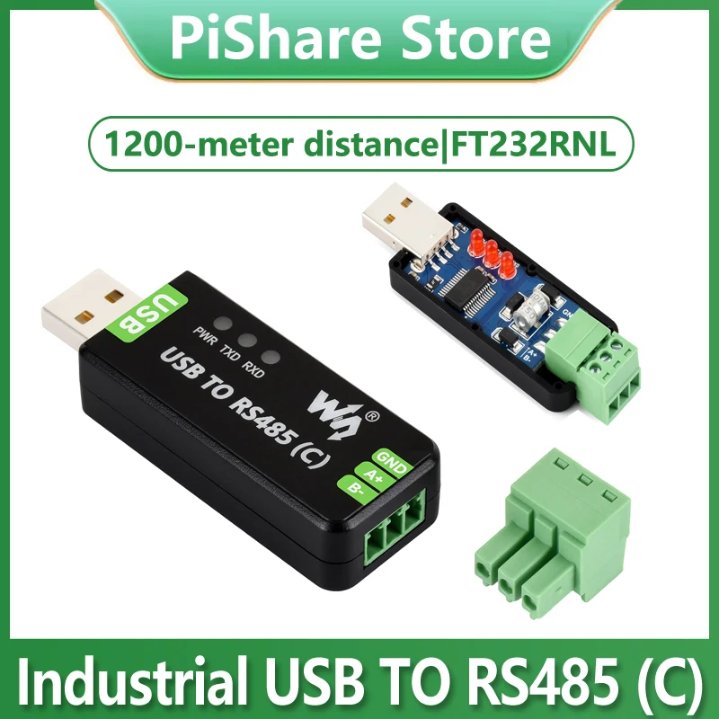 

Industrial USB To RS485 (C) Isolated Bidirectional Converter Original FT232RNL 1200m Long Distance