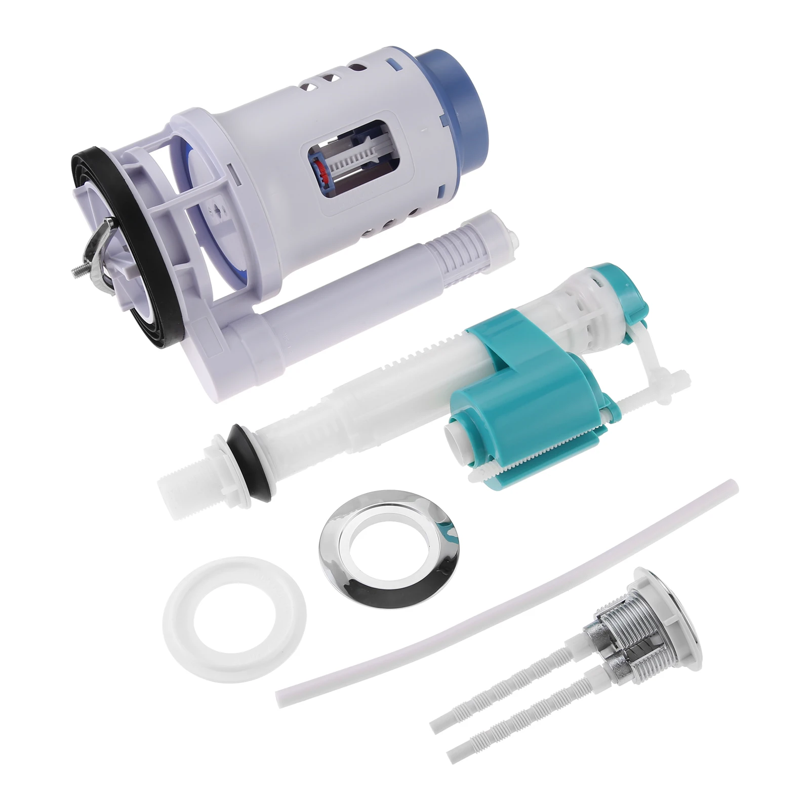 3 Inches Dual Flush Valve Replacement Kit for One Piece Toilet Fits Tanks 10-13.5