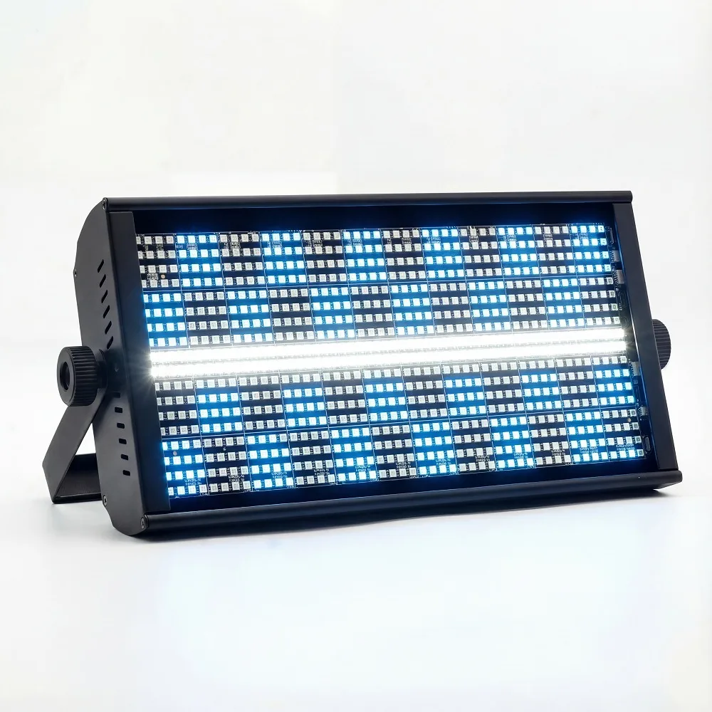 48+8 Zones RGB LED Strobe Light 1000W DMX512 Colorful Backdrop Lamp For Live Stream Studio Disco KTV Stage Flash Light