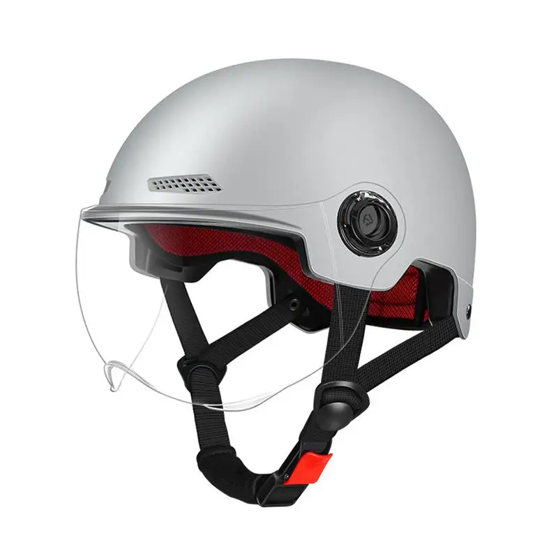 

Bike Helmets With Visor Shockproof Cycling Helmets Anti-glare Detachable Goggles 2H Hardness Head Protector Skateboard Helmets