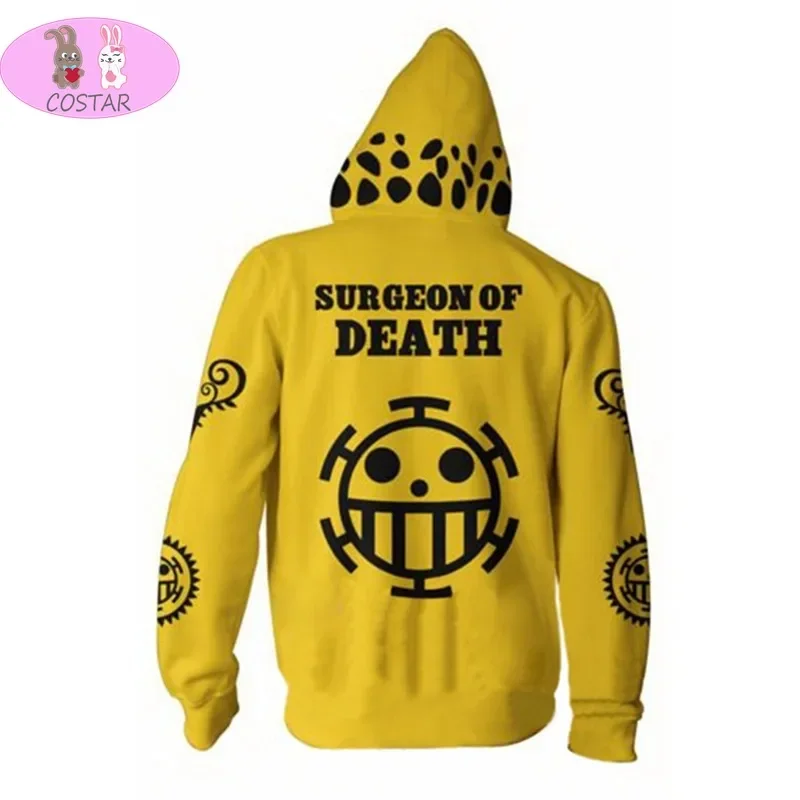 COFUN 2020 The New one-piece Trafalgar Law hoodies surgeon of death jacket