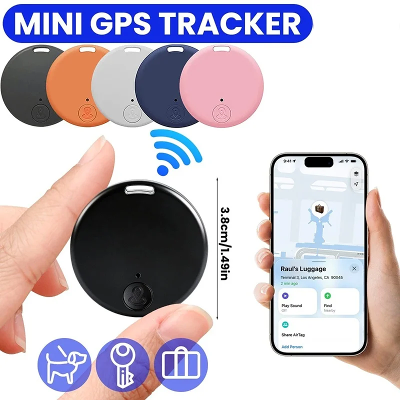Mini GPS Tracker Device Anti-Lost Reminder For Pet Kids Bag Key Wallet App Finder Locator Portable Security Tool Pack Easy Carry