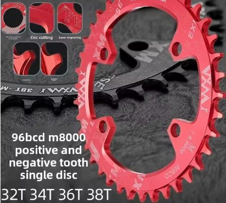 

Bicycle tooth disc 96BCD crank 32T34T36T38T Sprocket plus and minus tooth disc M8000 single disc bike parts mtb crankset