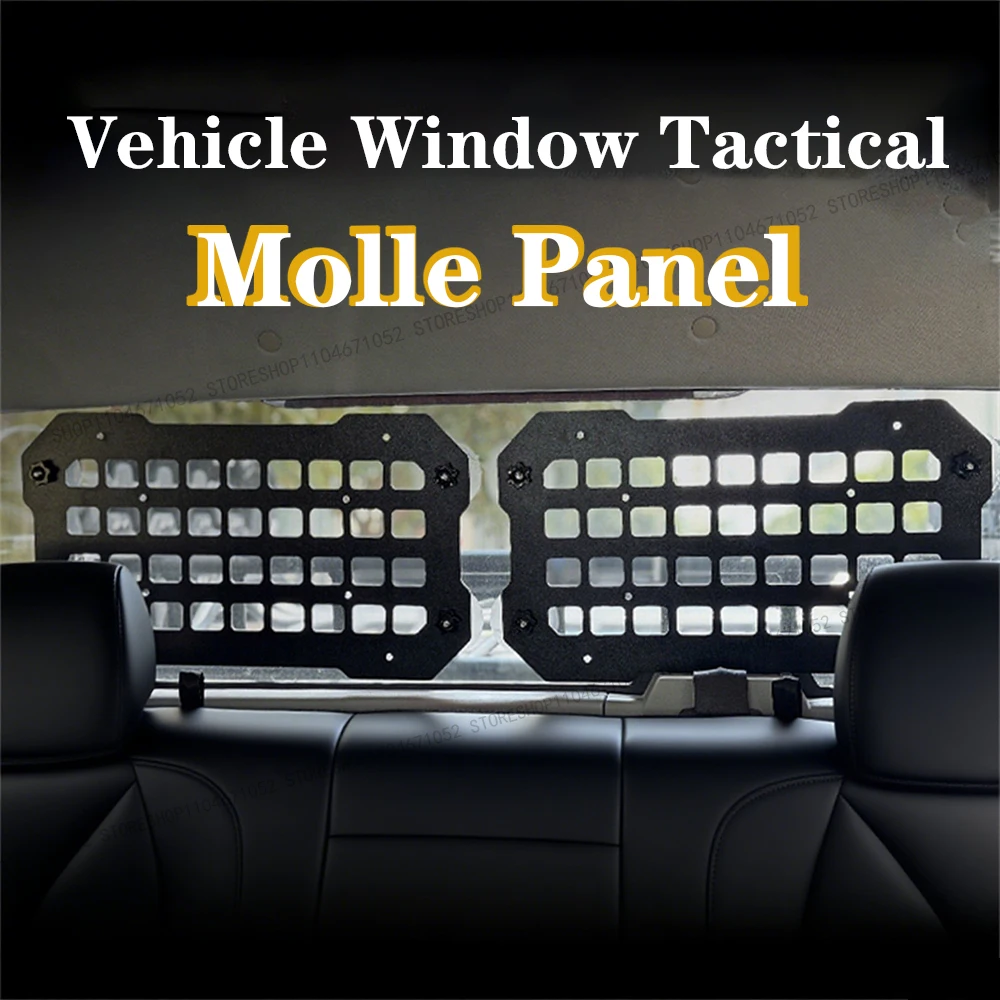 

car Vehicle Window Organizer Tactical Molle Panel for Modular Storage Universal Pickup Truck Tailgate ABS alloy Interior