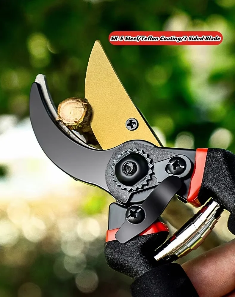 Garden Labor-Saving Pruning Shears SK-5 Steel Teflon Coated 40mm Cut Bonsai Fruit Tree Flower Branch Scissors