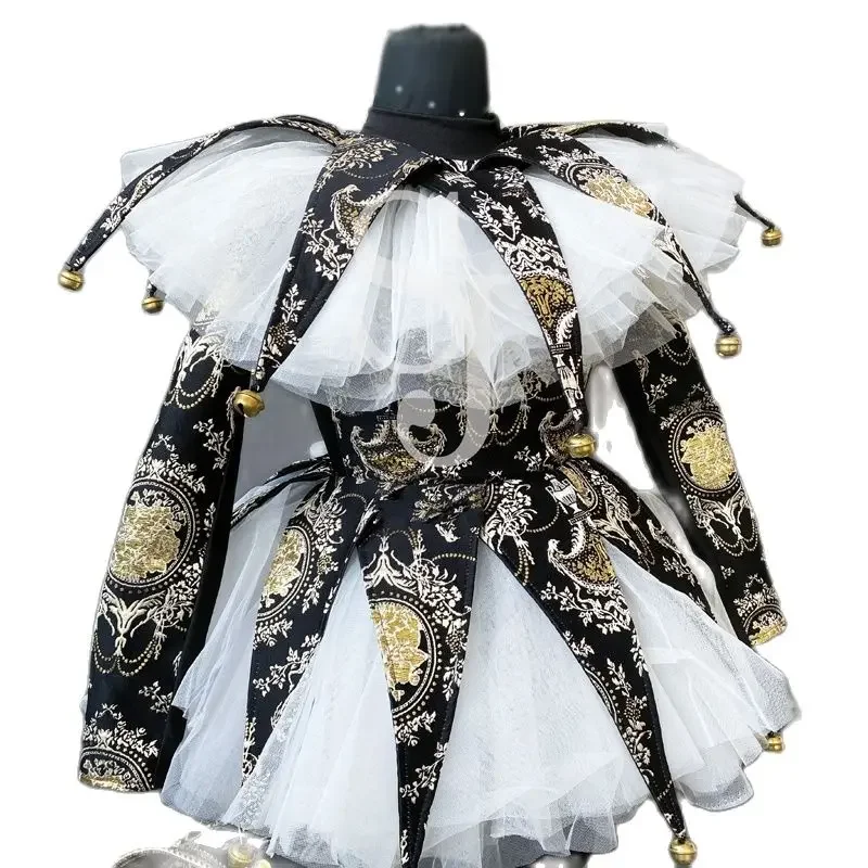 レトロな宮廷衣装ハロウィンコスプレチュチュドレスポールダンス衣装女性ナイトクラブ DJ DS パーティーステージパフォーマンス着用 XS4970