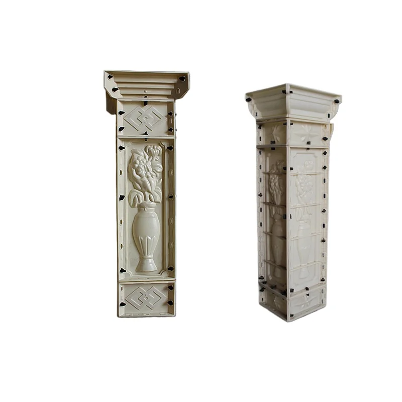 Cement Balcony Precast Cast in Place Isolation Column Mold Villa Guardrail Fence Corner Formwork Concrete