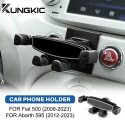 for Fiat 500 2008 2009-24 Abarth 595 2012 2013 2014 2015 2016 2017 2018 2019 2020 2021 2022 2023 2024 Car Gravity Phone Holder