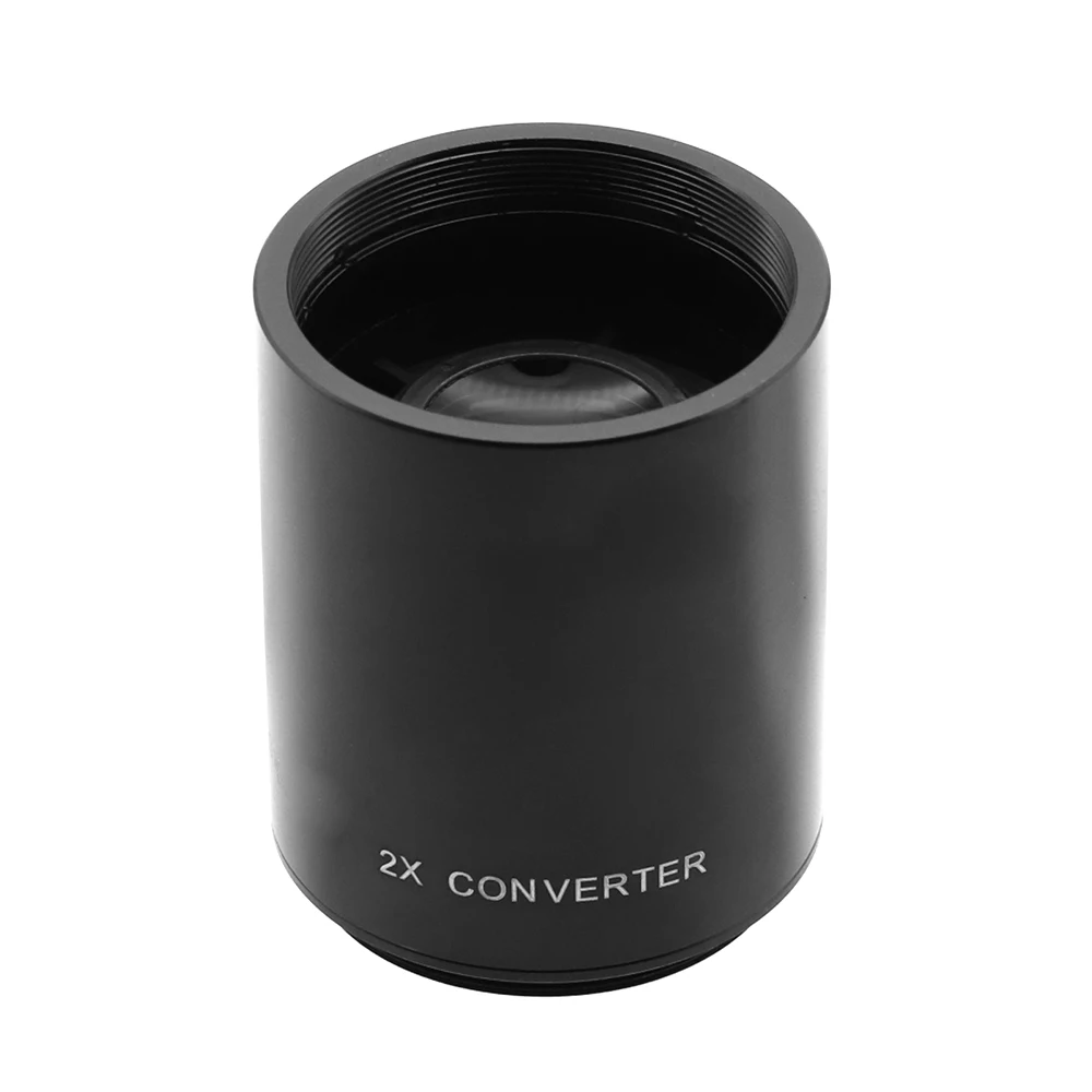 2x Teleconverter Converter Magnification Lens For 650-1300mm, 420-800mm 500mm 800mm T Mount Telephoto Mirror Lens