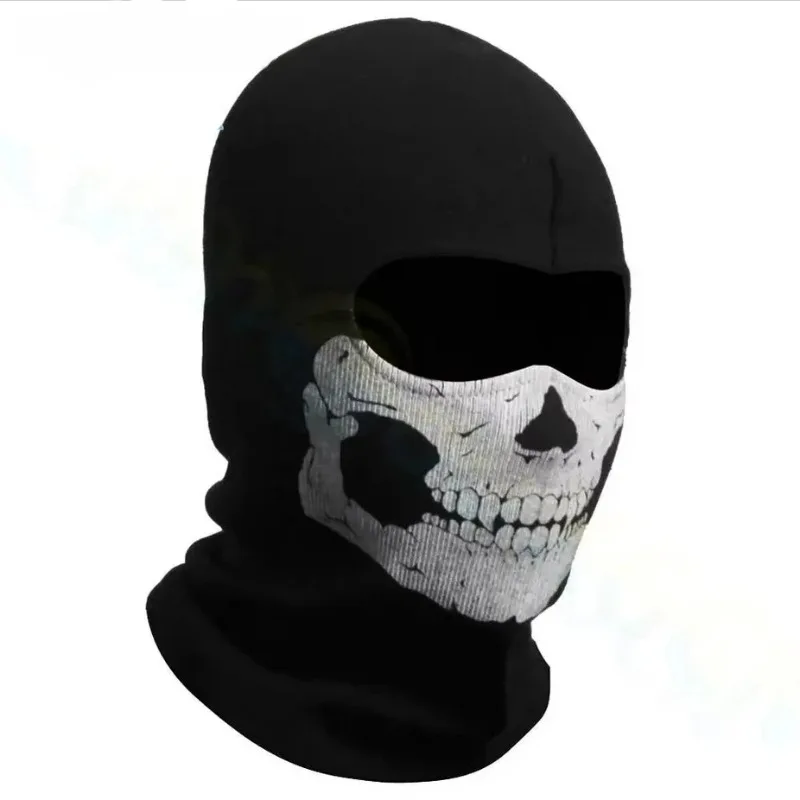 Skull Balaclava Ghost Windproof Motorcycle Full Face Bandana Halloween Tactical Balaclava Hood Skull Balaclava